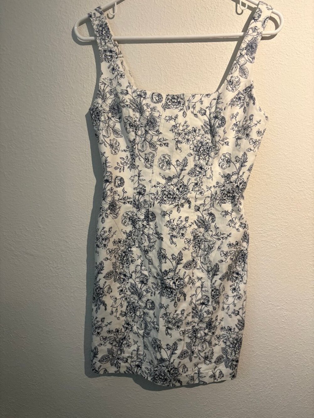 Christian Lacroix Blue White Floral Mini Dress Size 2
